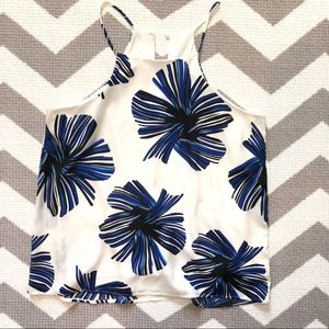 Francesca’s top white with flowers size large